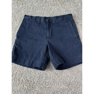 Polo Ralph Lauren Mens Navy Blue Khaki Classic Fit 6” Shorts Size 30